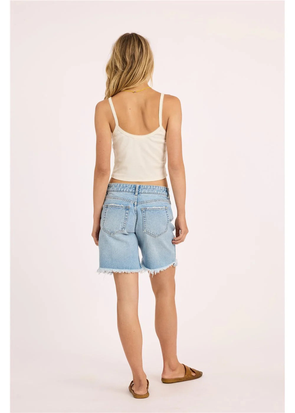 Sisstr Beach Crush Knit Tank back view