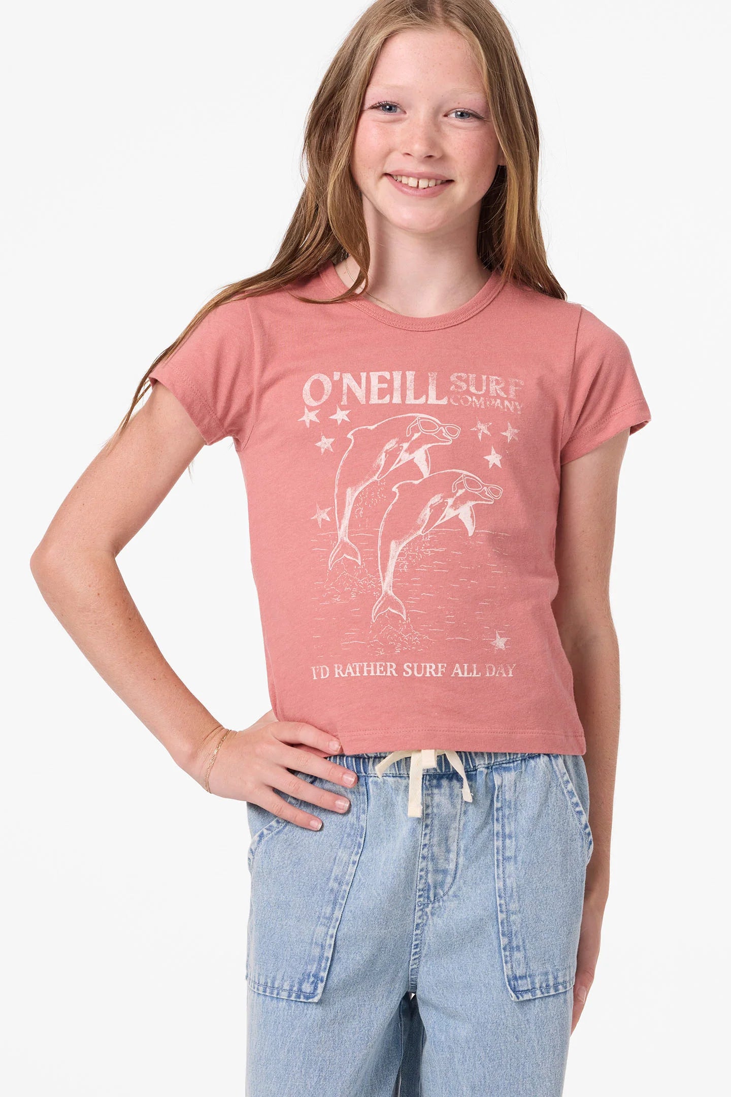 O’Neill girls Willa skimmer tee front view