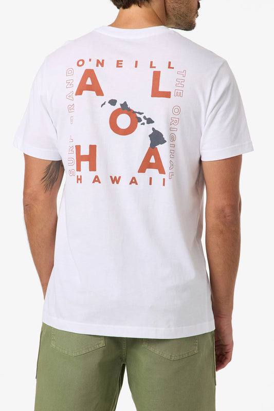 O’Neill Hawaii Layout Classic Tee back view