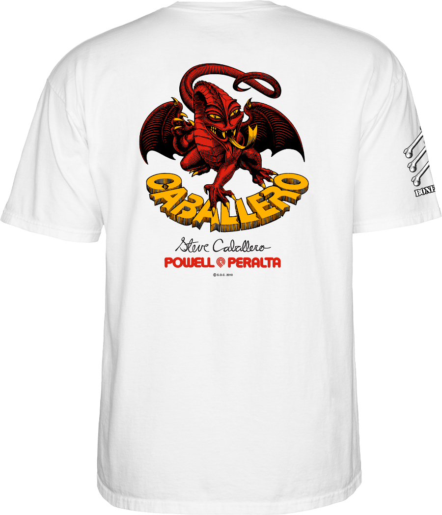 Powell Peralta Bones Brigade Steve Caballero 17th Series Tee back graphic