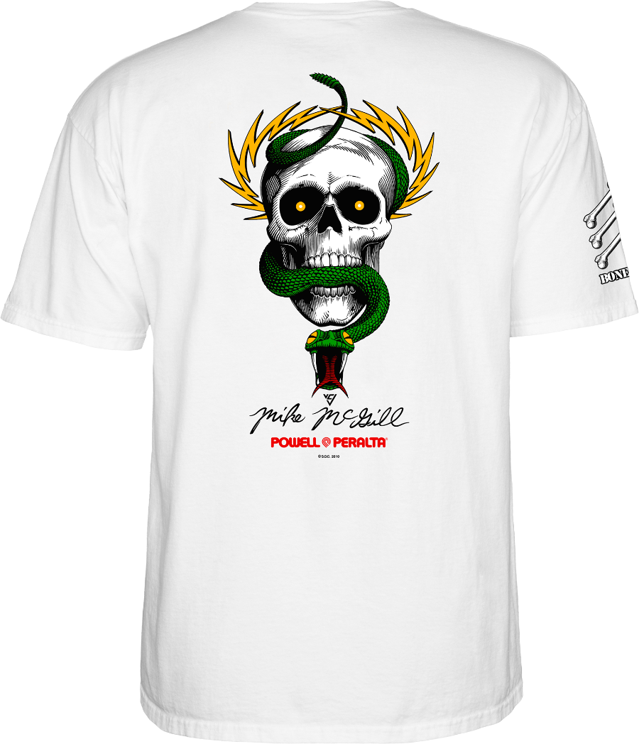 Powell Peralta Bones Brigade Mike McGill 17th Series Tee back graphic