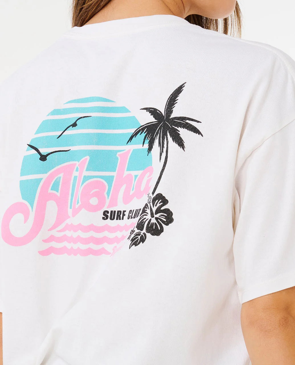 Rip Curl Aloha graphic detail close-up
