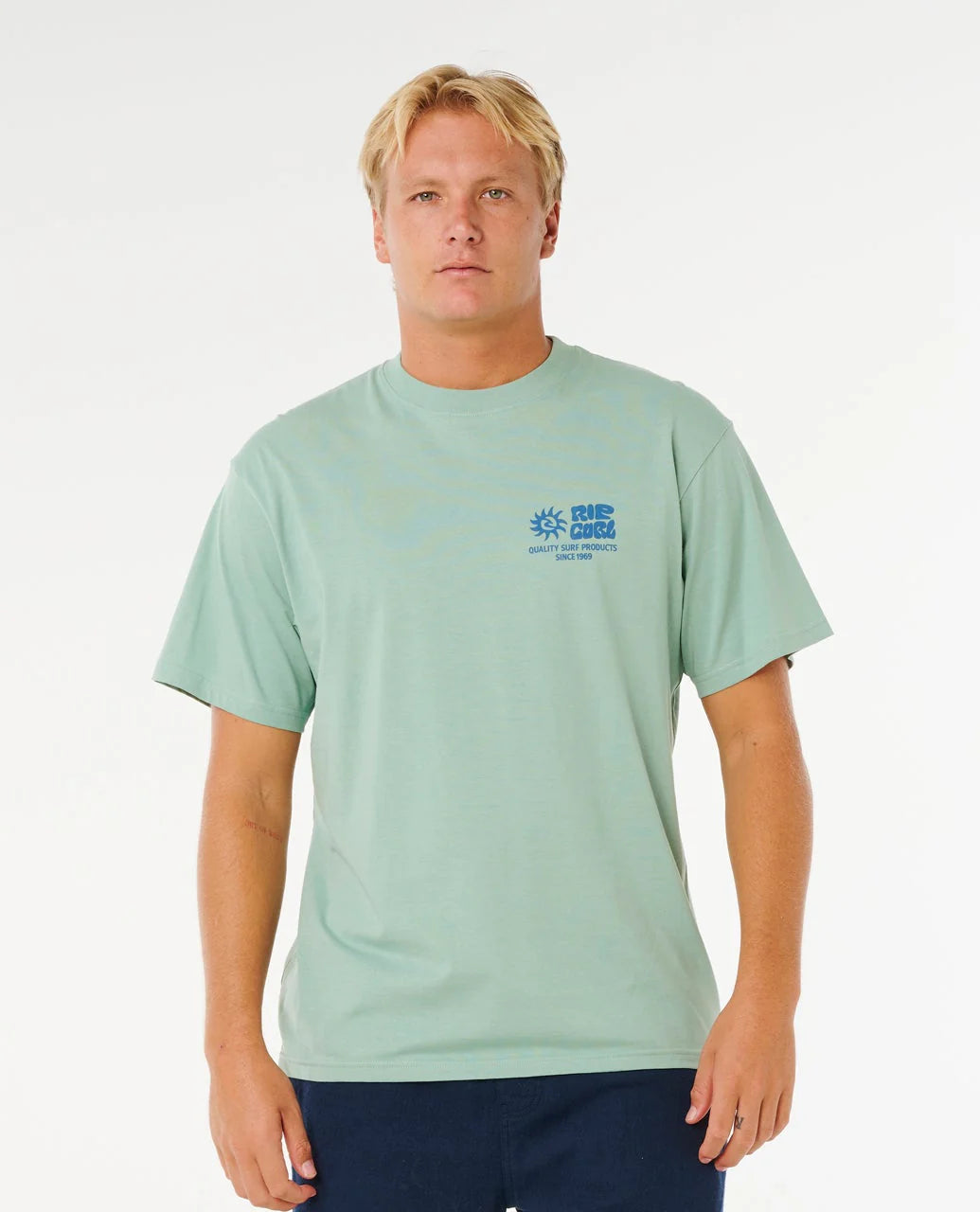Rip Curl Pacific Rinse Glass Off Short Sleeve Loose Tee front view
