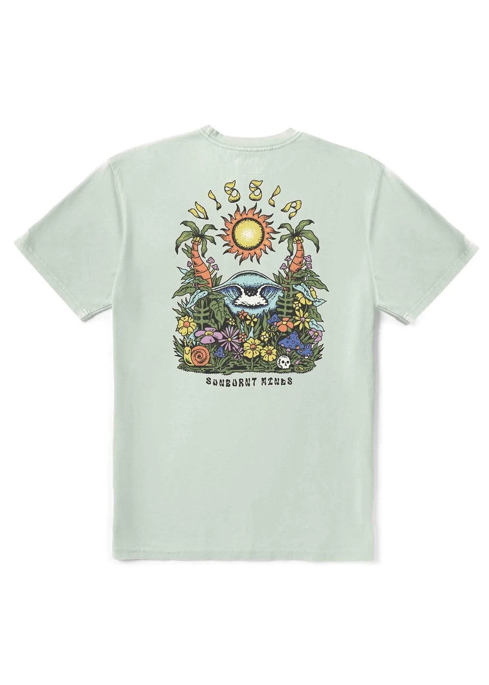 Vissla Big Breakers graphic t-shirt back print view