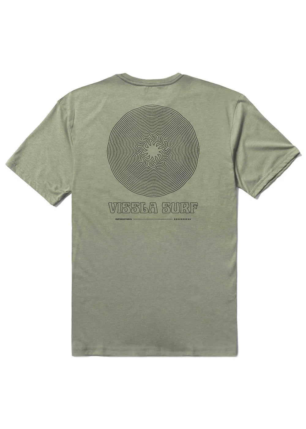 Vissla Day Rays graphic performance t-shirt back print view