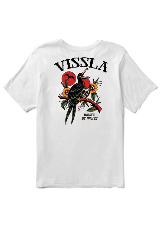 Vissla Island Bird graphic pocket t-shirt back print view