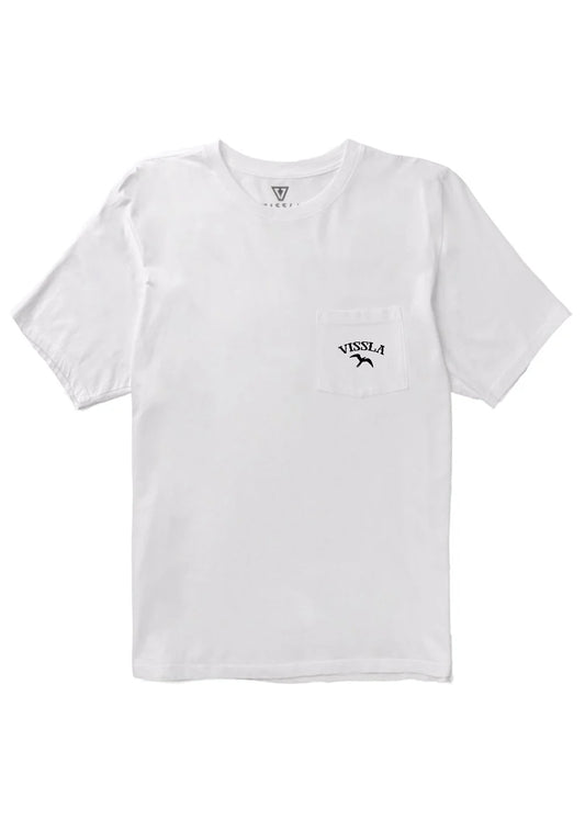 Vissla Island Bird Organic Pocket Tee front view