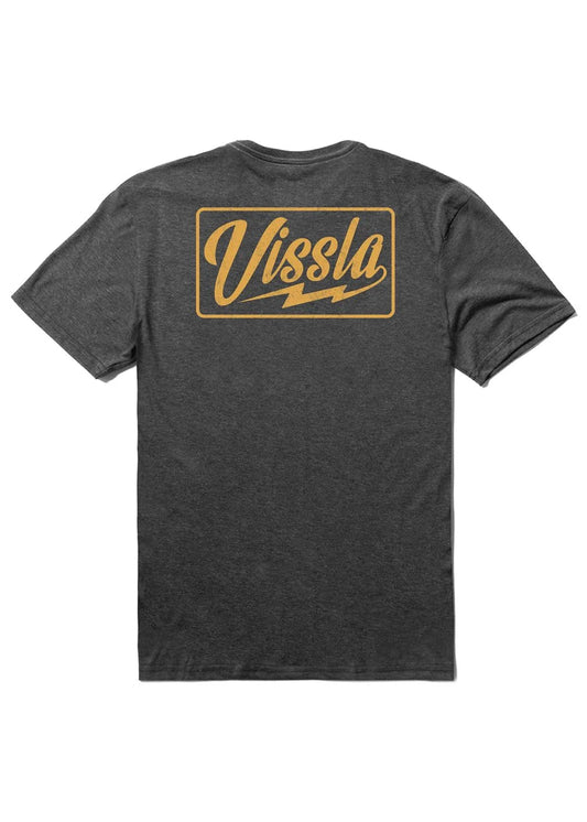 Vissla Voltage graphic performance t-shirt back print view