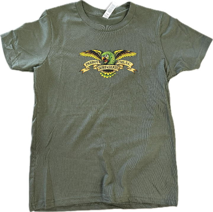 Parrot Wingspan Youth Tee front view