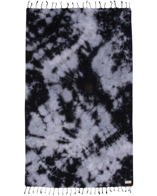 Sand Cloud Black Acid Wash Beach Towel full view