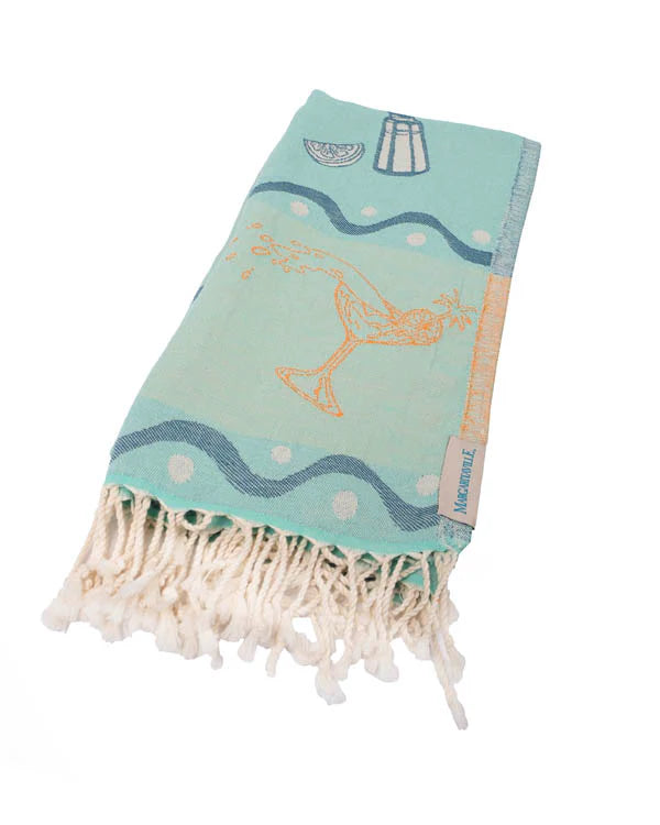Sand Cloud Life at Margaritaville Beach Towel folded view