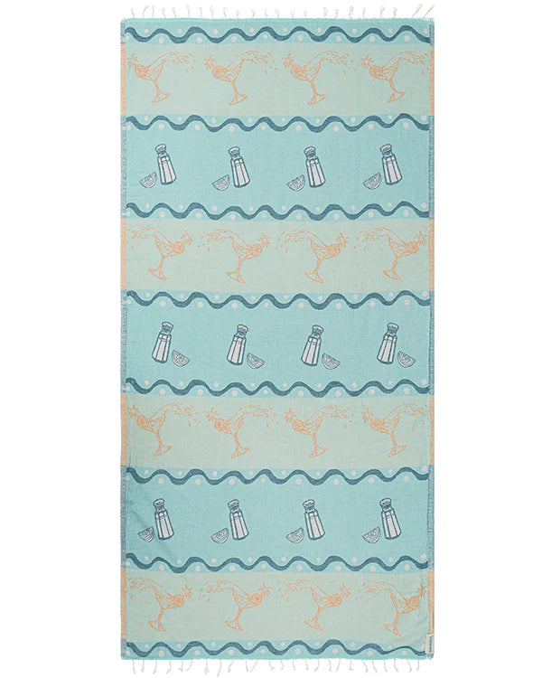 Sand Cloud Life at Margaritaville Beach Towel full view