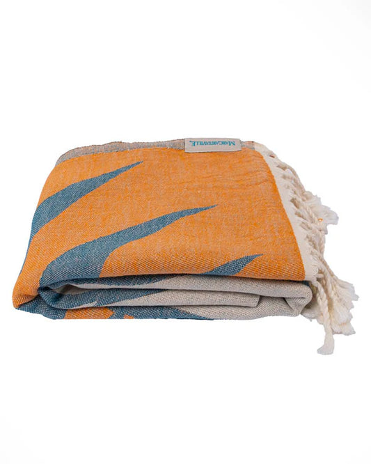 Sand Cloud Margaritaville Parrot Beach Towel folded view