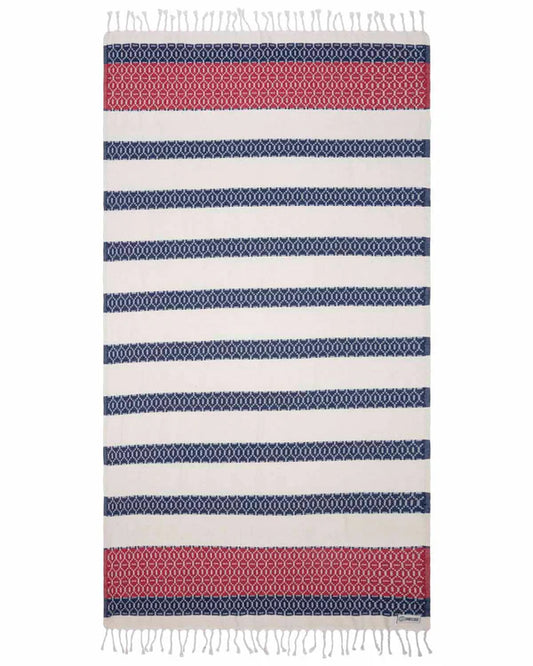 Sand Cloud Patriot Stripe Beach Towel full view