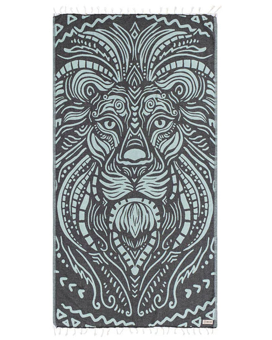Sand Cloud Raj the Lion Beach Towel full view