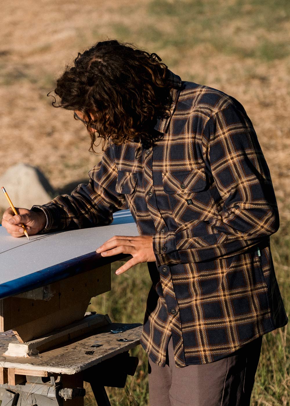 Vissla Eco-Zy Polar Flannel - Dark Naval