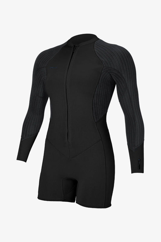 O’Neill Women’s Hyperfreak 2mm Front Zip Long Sleeve Surfsuit front view