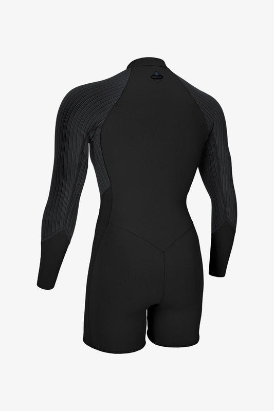 O’Neill Women’s Hyperfreak 2mm Front Zip Long Sleeve Surfsuit back view