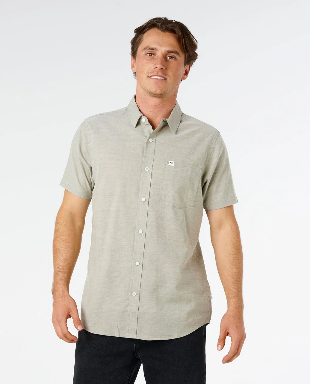 Rip Curl Classic Surf Ourtime short sleeve shirt front view