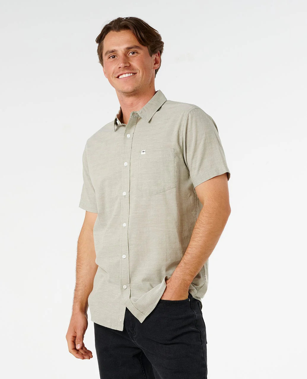 Rip Curl Ourtime woven shirt side angle