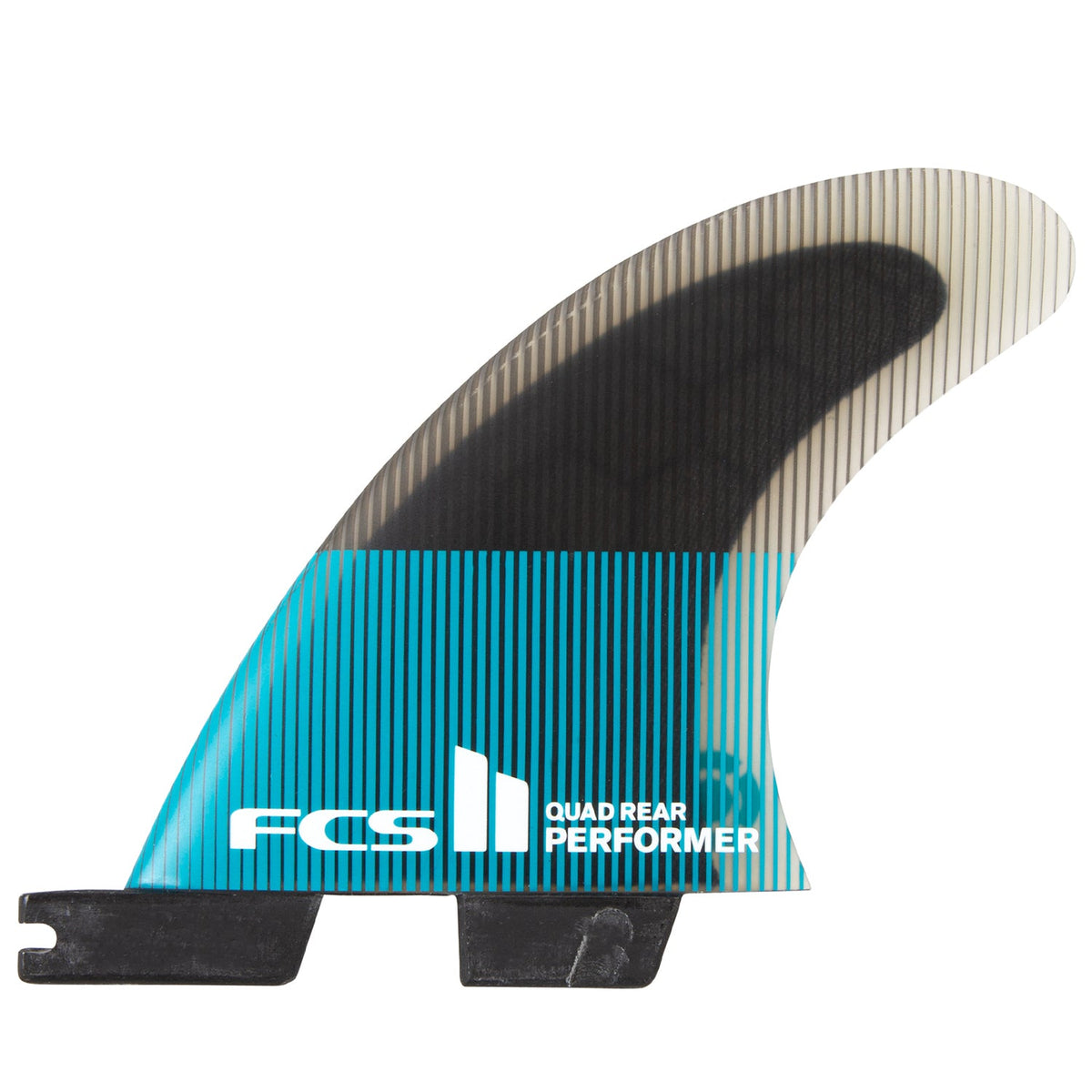 FCS II Performer PC Quad Fin Set Teal/Black