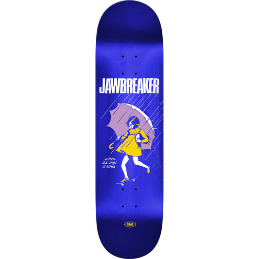 Real x Jawbreaker Team Blue Foil Skateboard Deck - 8.38