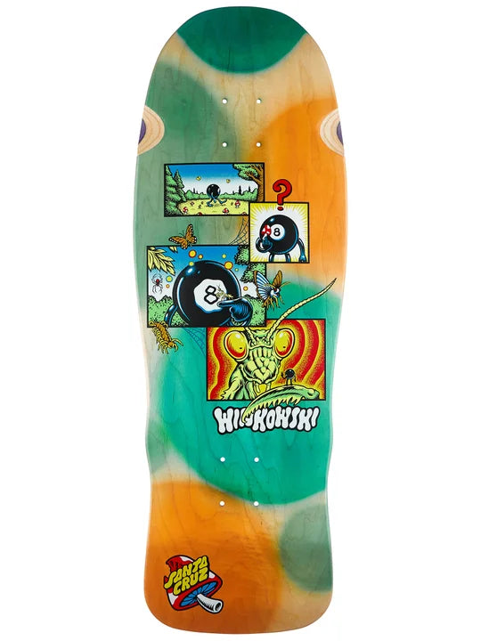 Santa Cruz Winkowski 8Baller Comic skateboard deck 10.35 inch multicolor graphic.