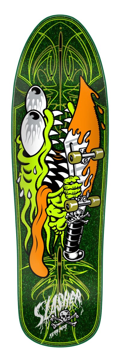 Santa Cruz Meek Pinstripe Slasher 9.23 Skateboard Deck