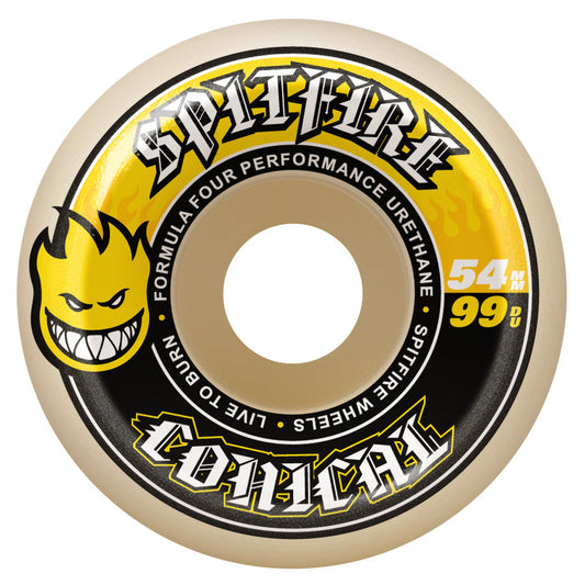 Spitfire FF Conical 99du - White/Yellow/Black