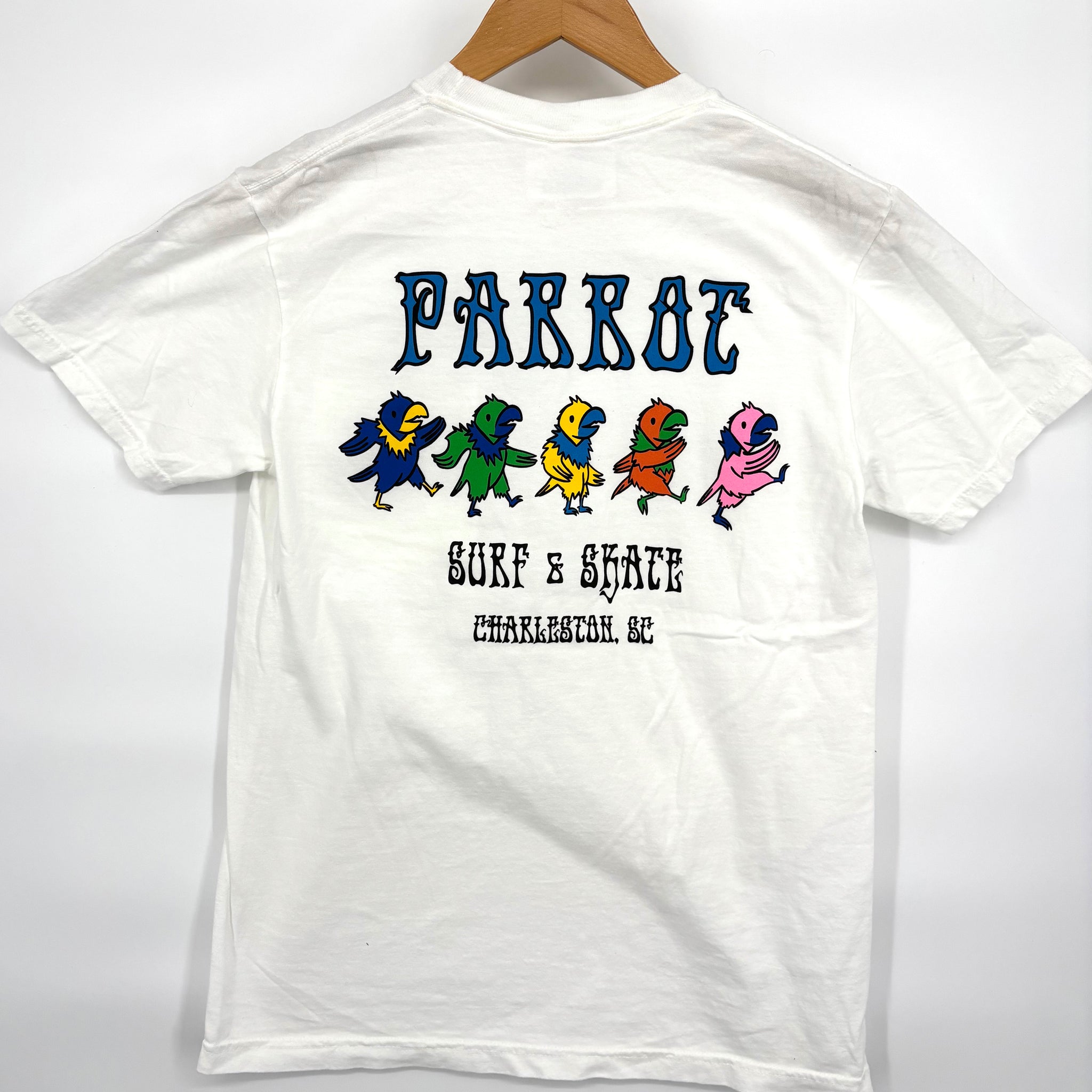 Parrot Surf Shop Grateful for Surf Pocket Tee – Heavyweight Cotton
