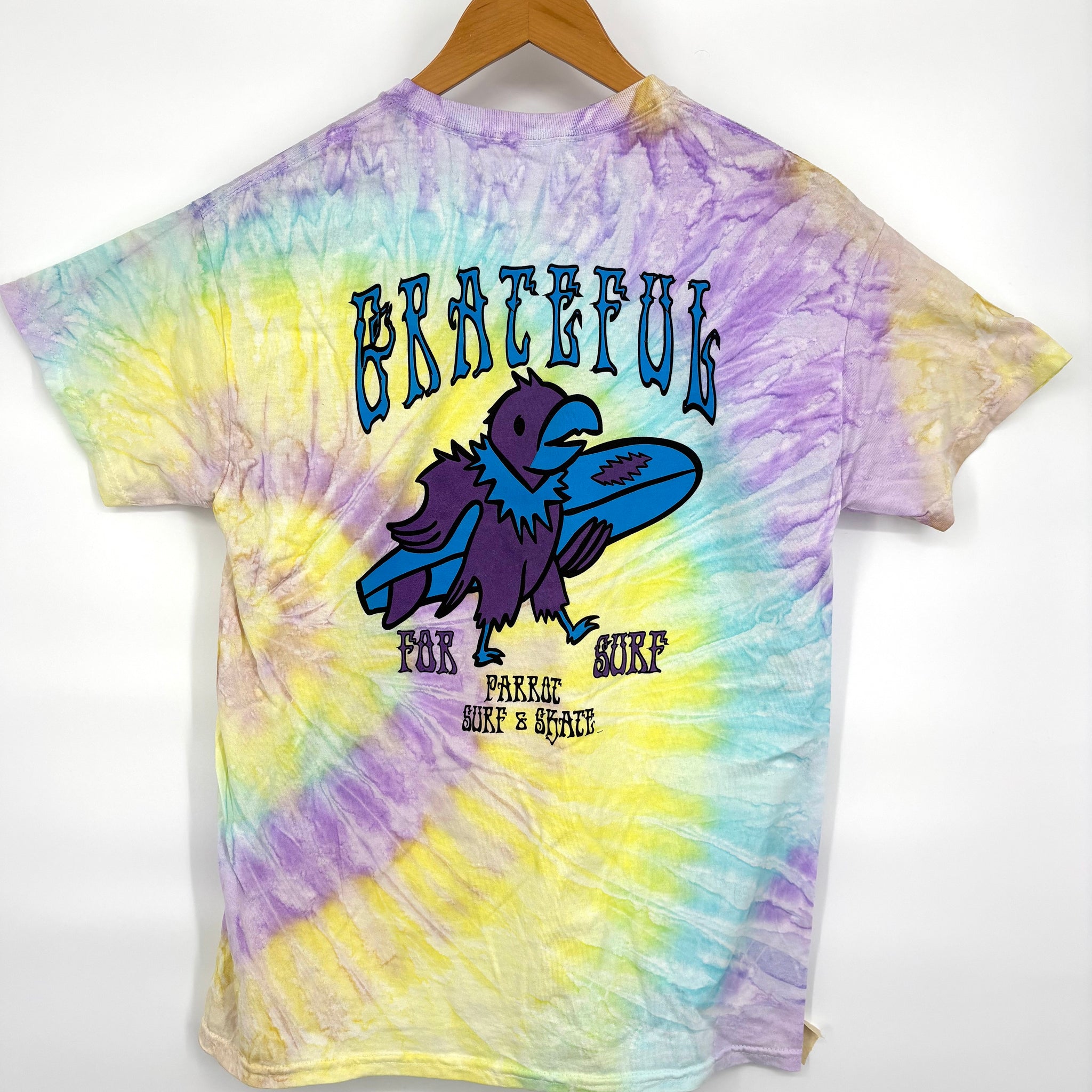 Parrot Surf Shop Grateful for Surf Tie-Dye T-Shirt – Heavyweight 100% Cotton