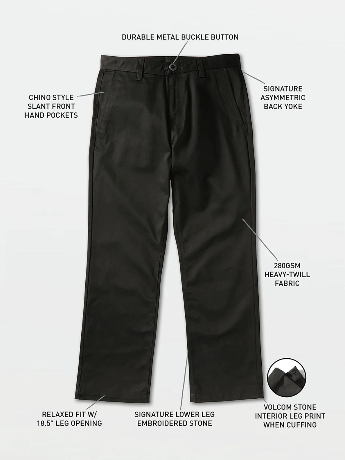 Calça Chino Frickin Skate