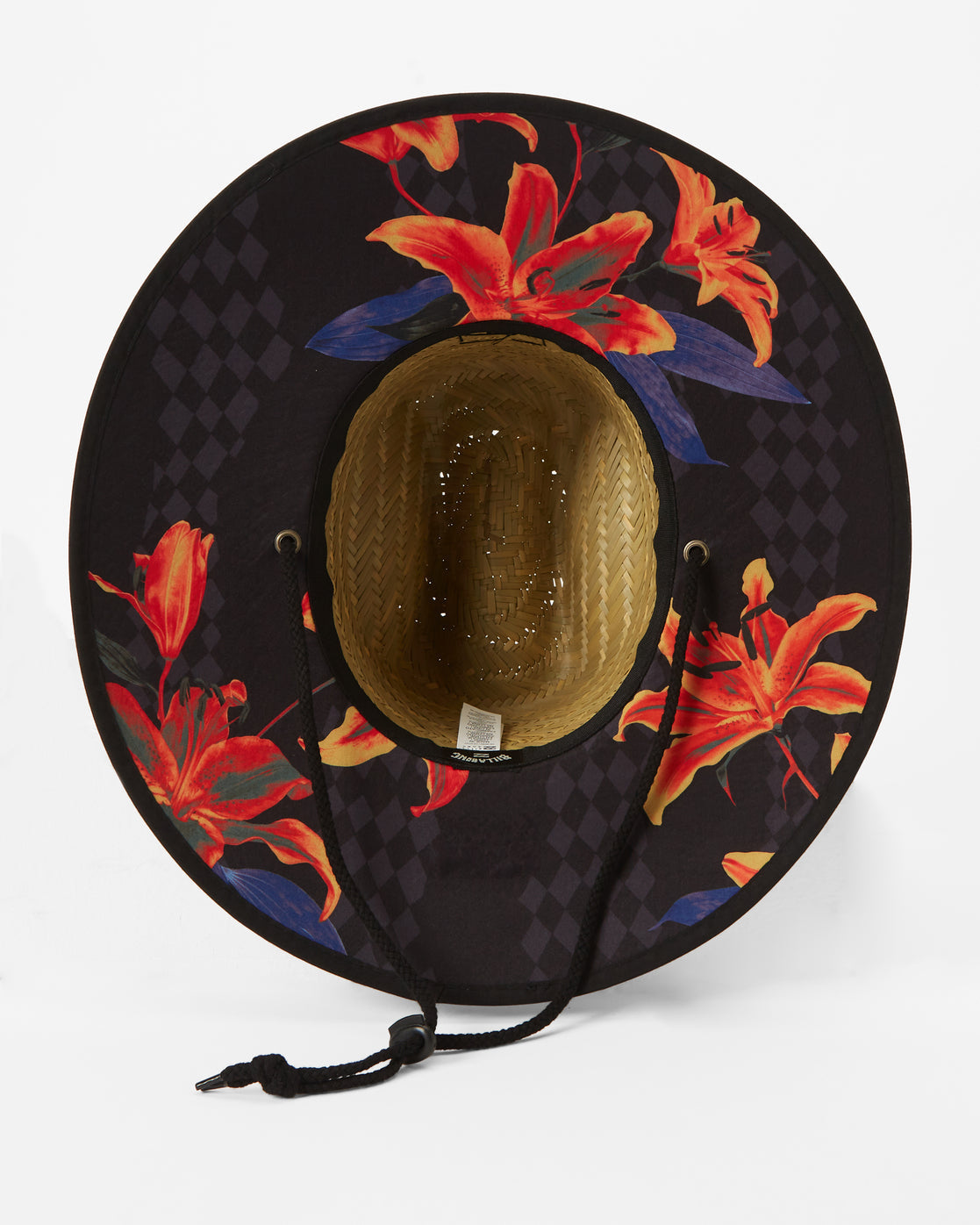 Tides Print Straw Hat